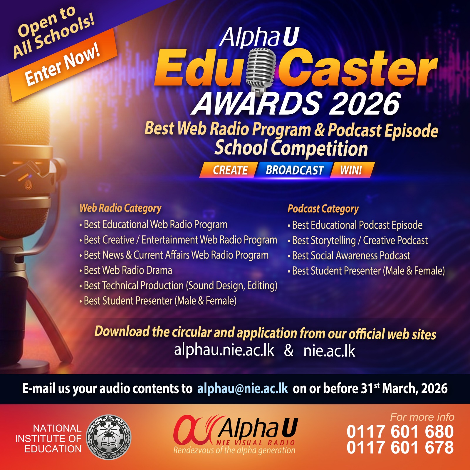 Special Announcement